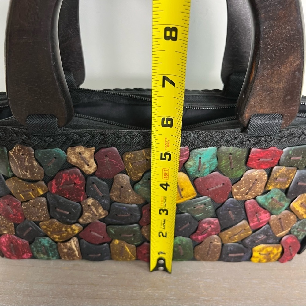Hawaiian Coconut Shell Clutch Vacation Purse Resort Handbag Fun & Unique! - Picture 5 of 8